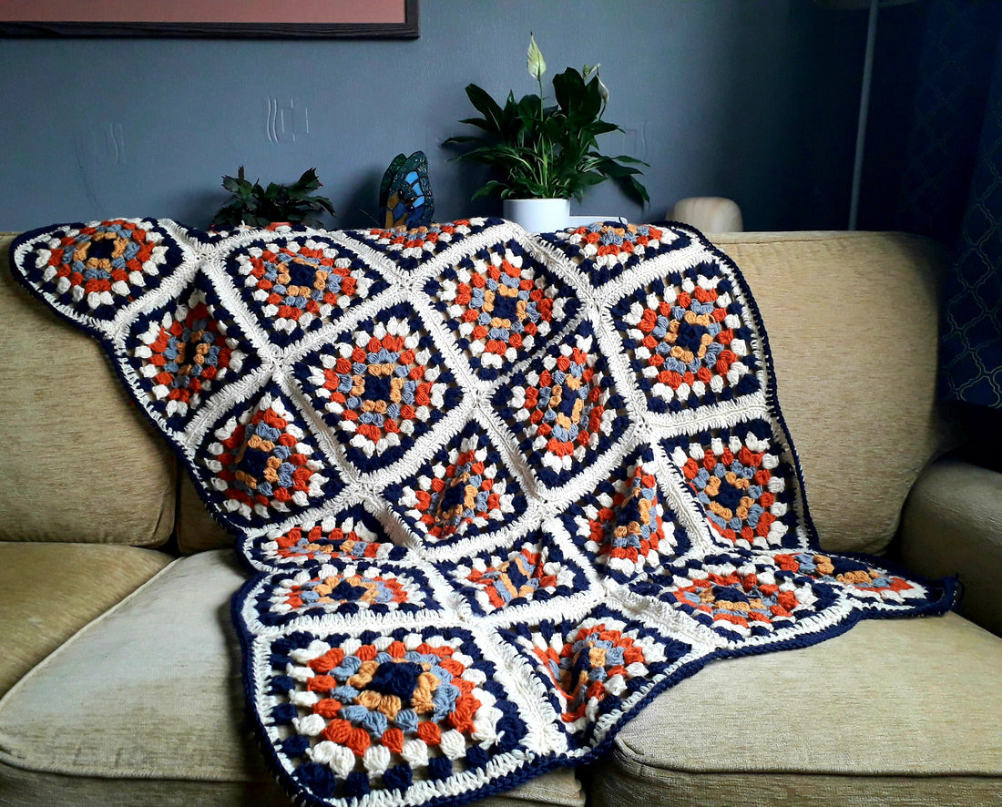 beginner granny square blanket