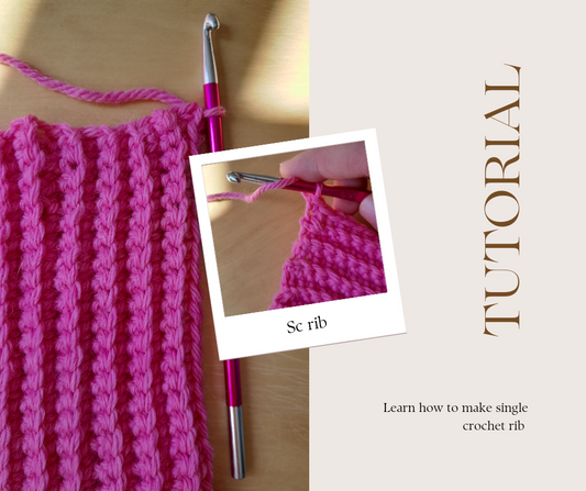 Single crochet rib tutorial