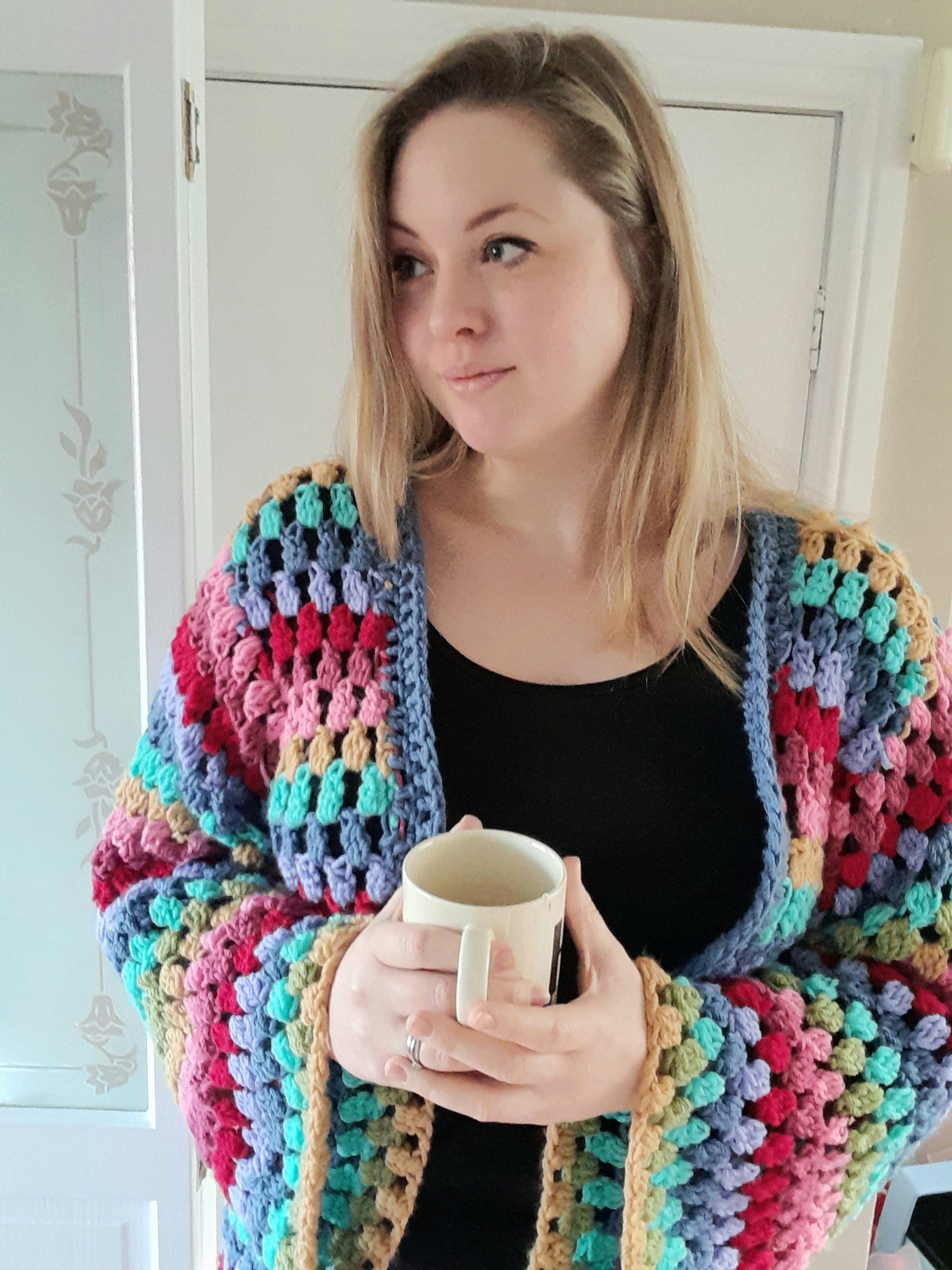 Chunky cardigan crochet on sale pattern