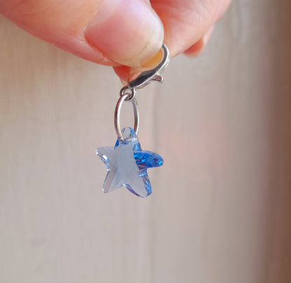 Star stitch markers for knitting or crochet