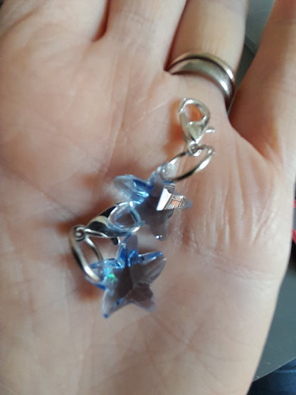 Star stitch markers for knitting or crochet