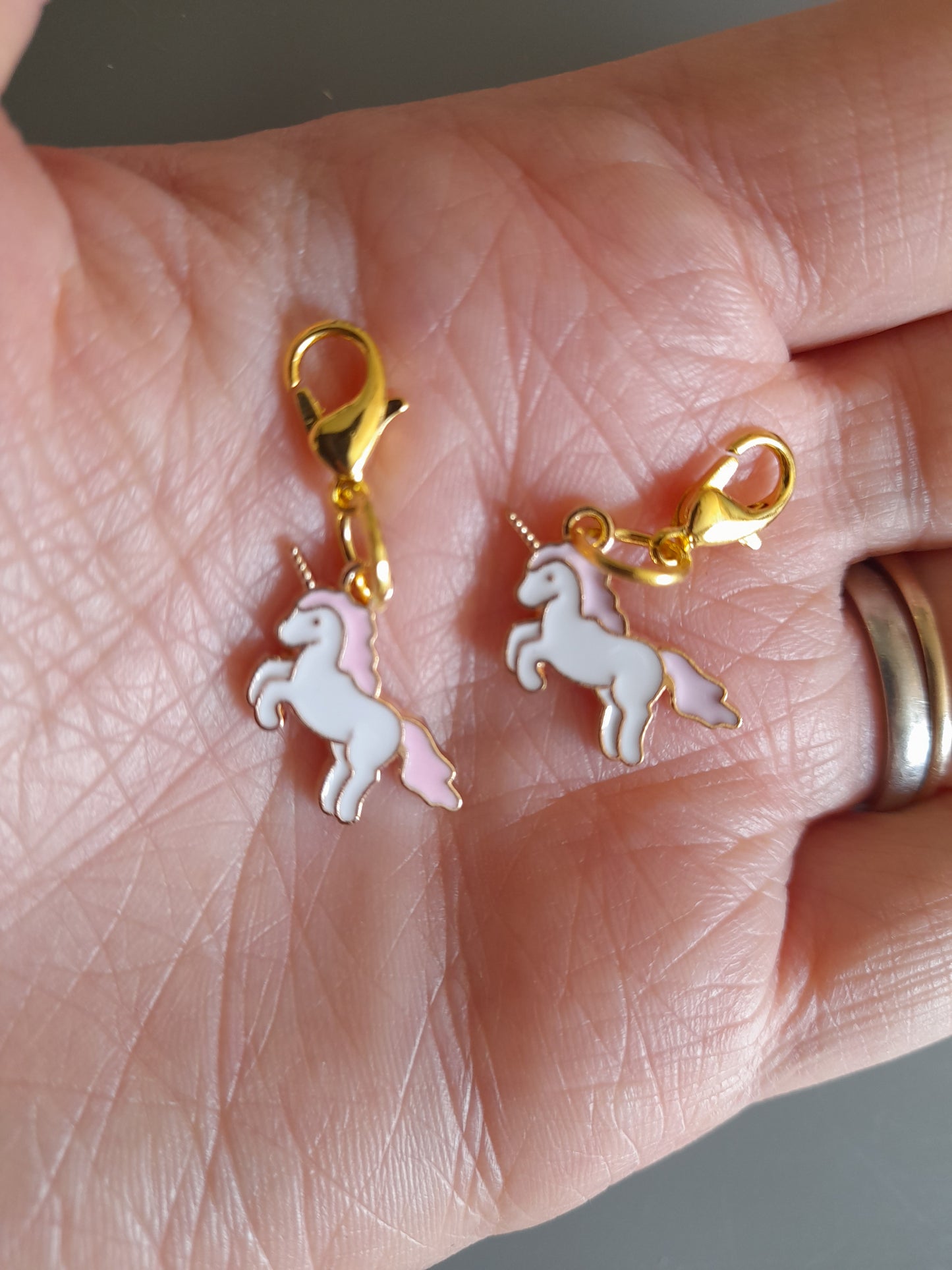 Unicorn stitch markers set of 4