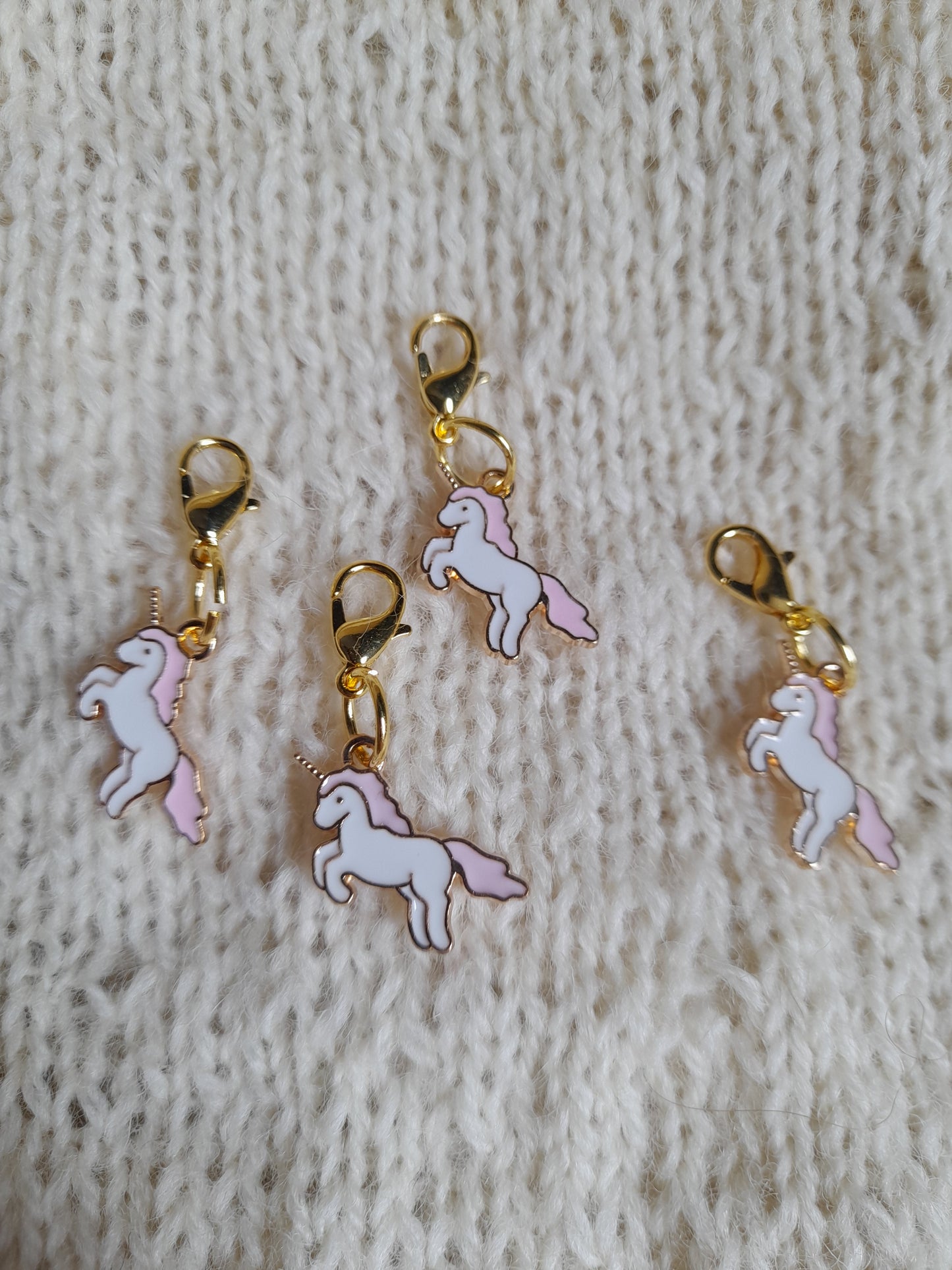 Unicorn stitch markers set of 4