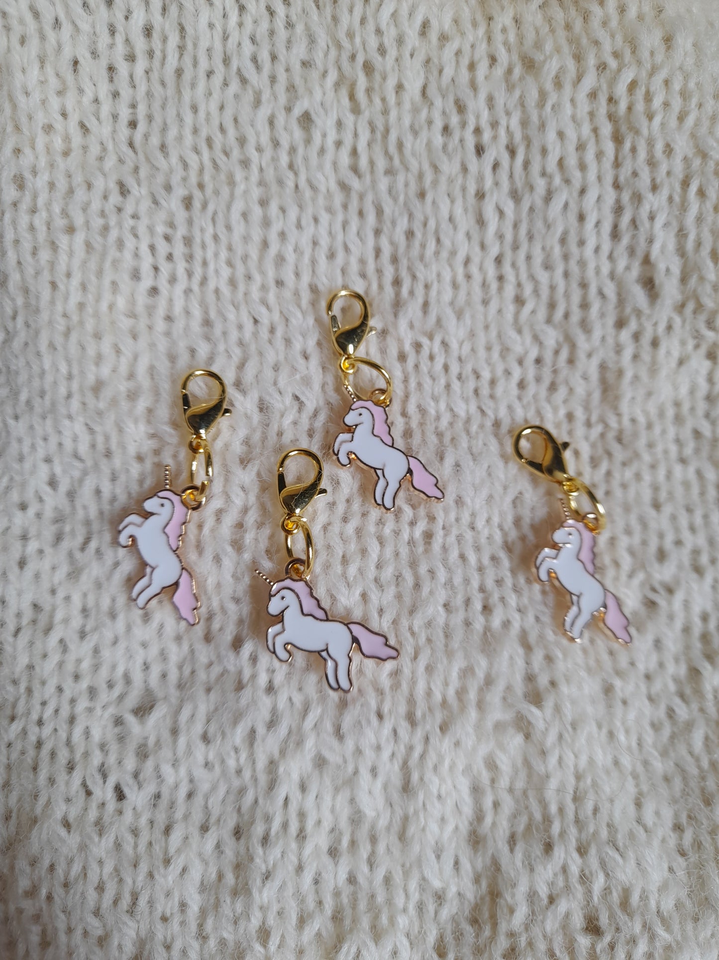 Unicorn stitch markers set of 4