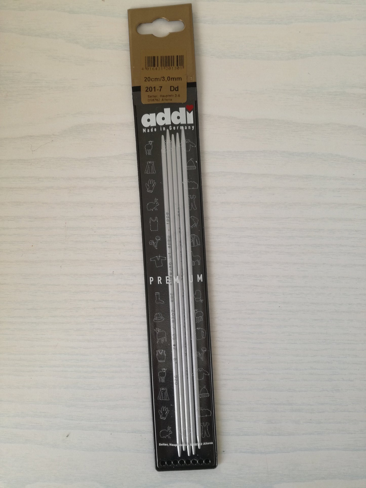 Addi double pointed knitting needles